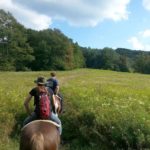 Horseback riding in West Virginia.