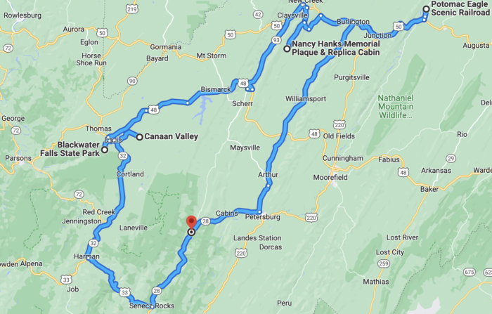 Canaan Valley West Virginia motorcycle tour.